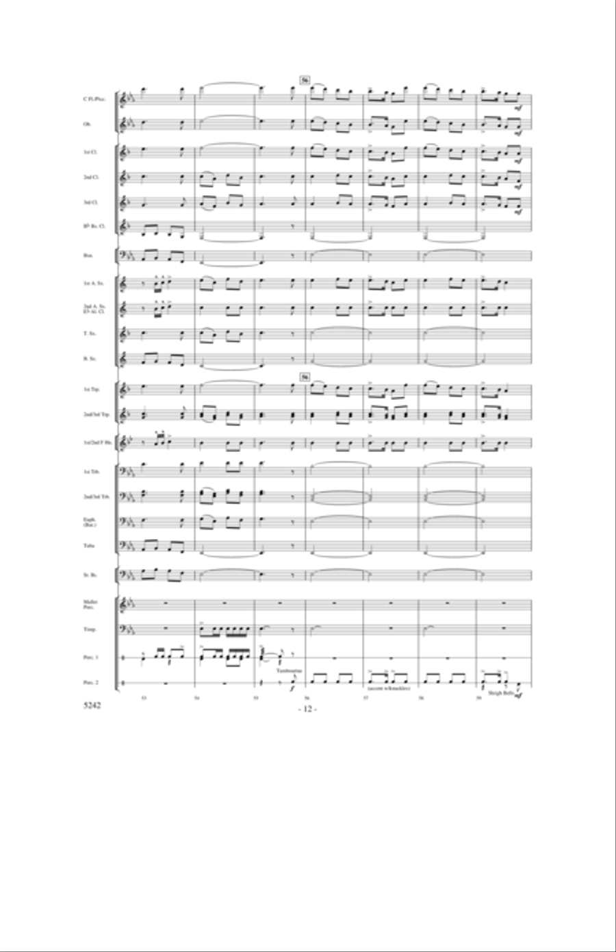 The Sounds of Christmas Joy Concert Band scores gallery preview page 11