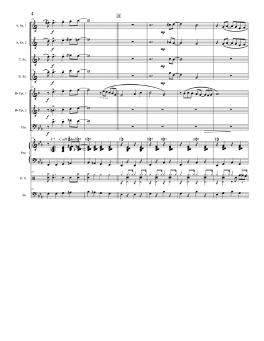 Wonderland By Night Jazz Ensemble scores gallery preview page 4