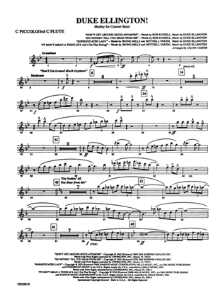 Duke Ellington! (Medley for Concert Band): Piccolo