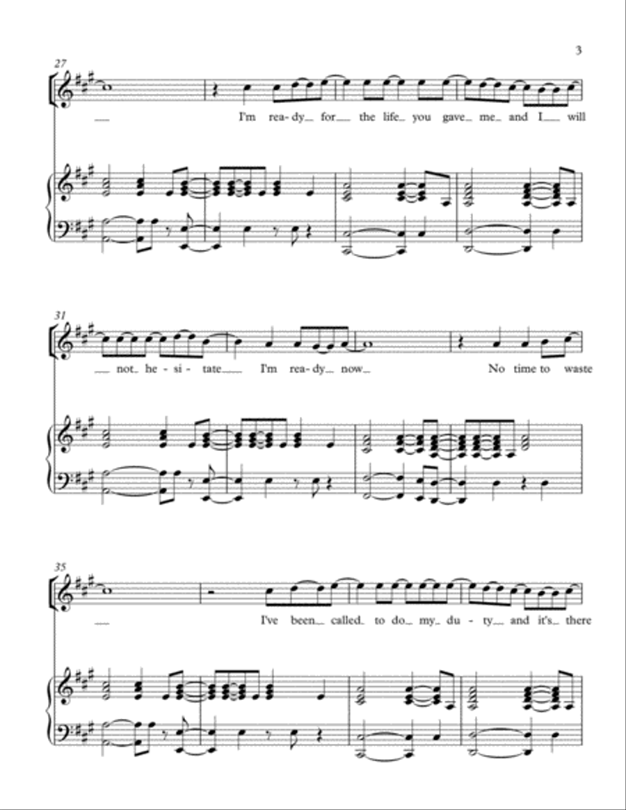 I'm Ready Now I'm Ready Now Piano, Vocal, Guitar scores gallery preview page 3