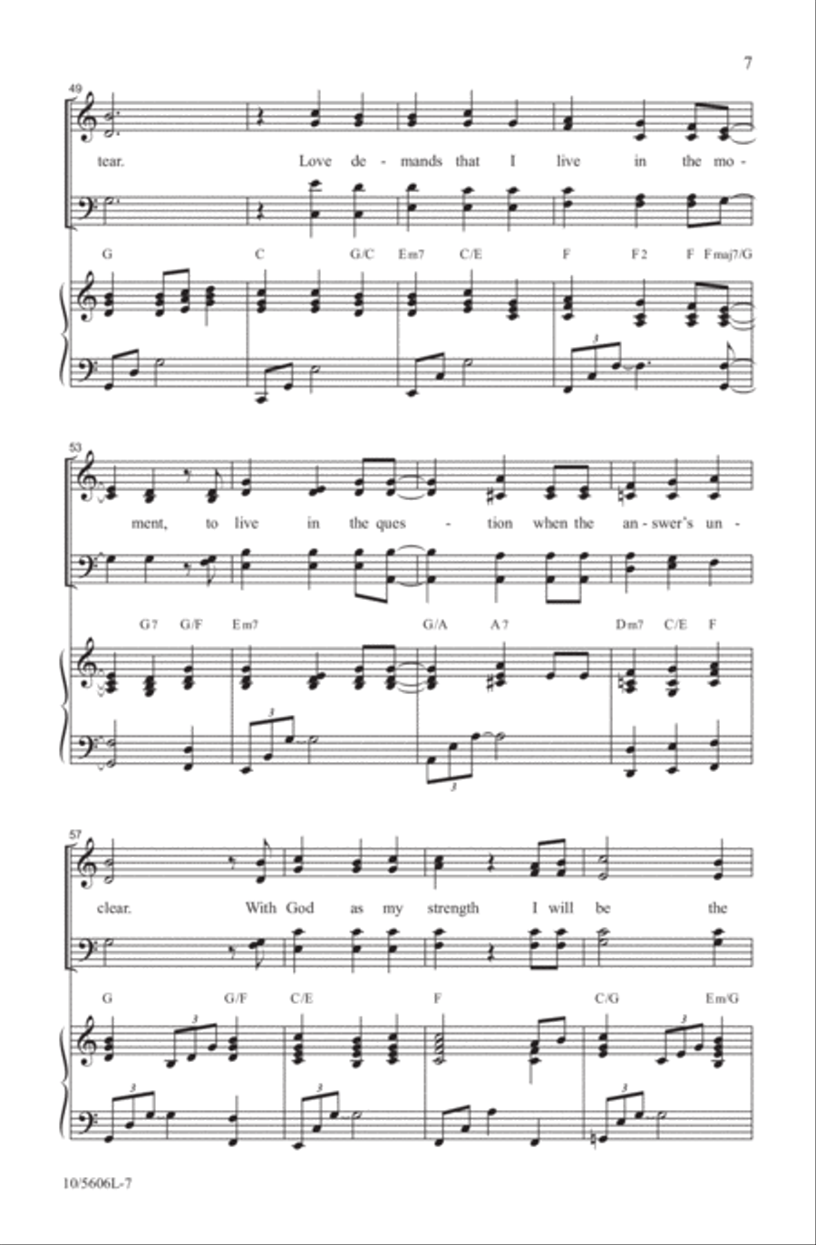 What Love Demands 4-Part scores gallery preview page 7