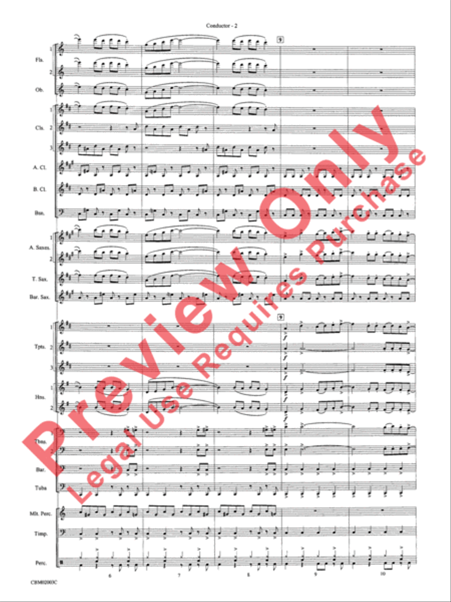 Mamma Mia! - Concert Band (Conductor's Score)