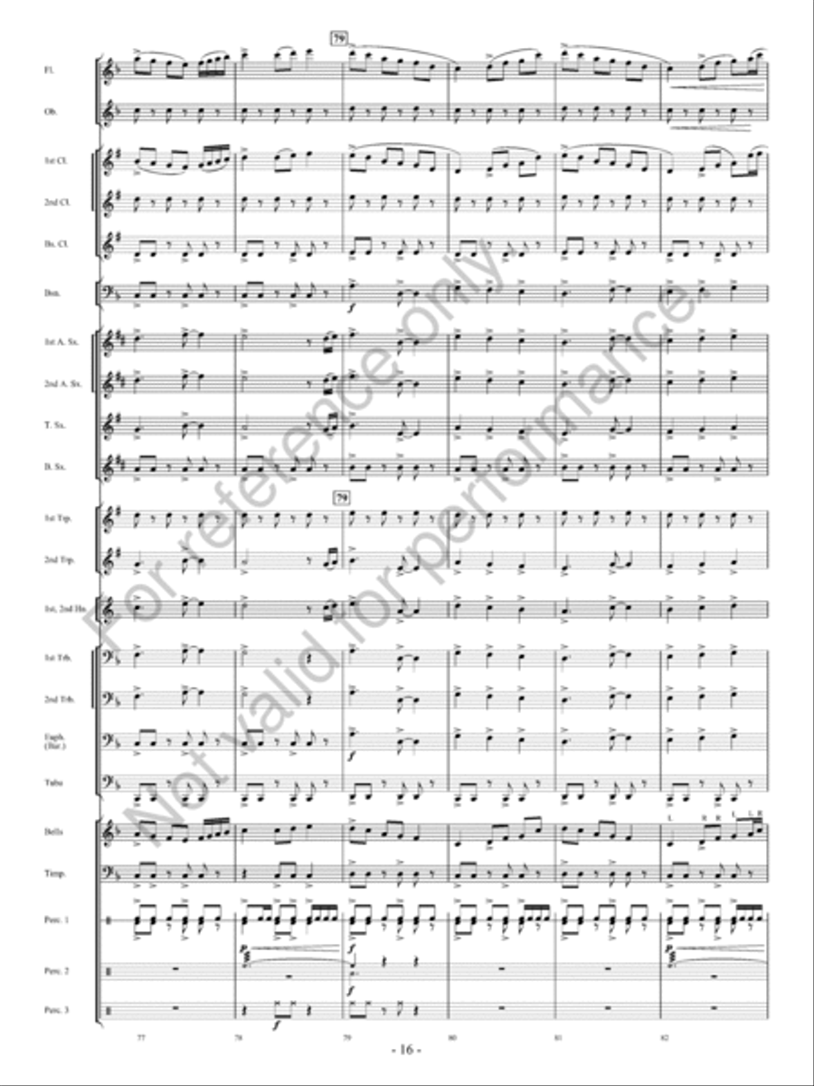 Avalanche! Concert Band scores gallery preview page 17