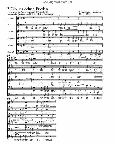 Liturgische Gesange (Passionszeit) II