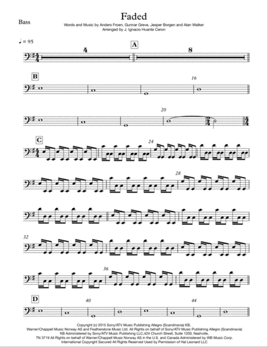 Faded Small Ensemble scores gallery preview page 1