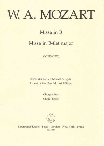 Missa brevis B flat major, KV 275 (272b)