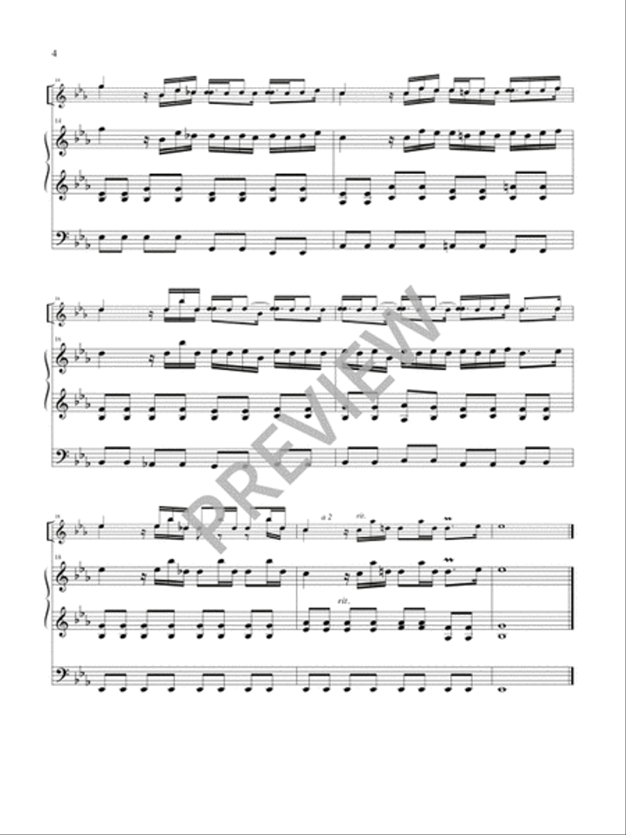 Sonatina from Cantata #106 Flute scores gallery preview page 5