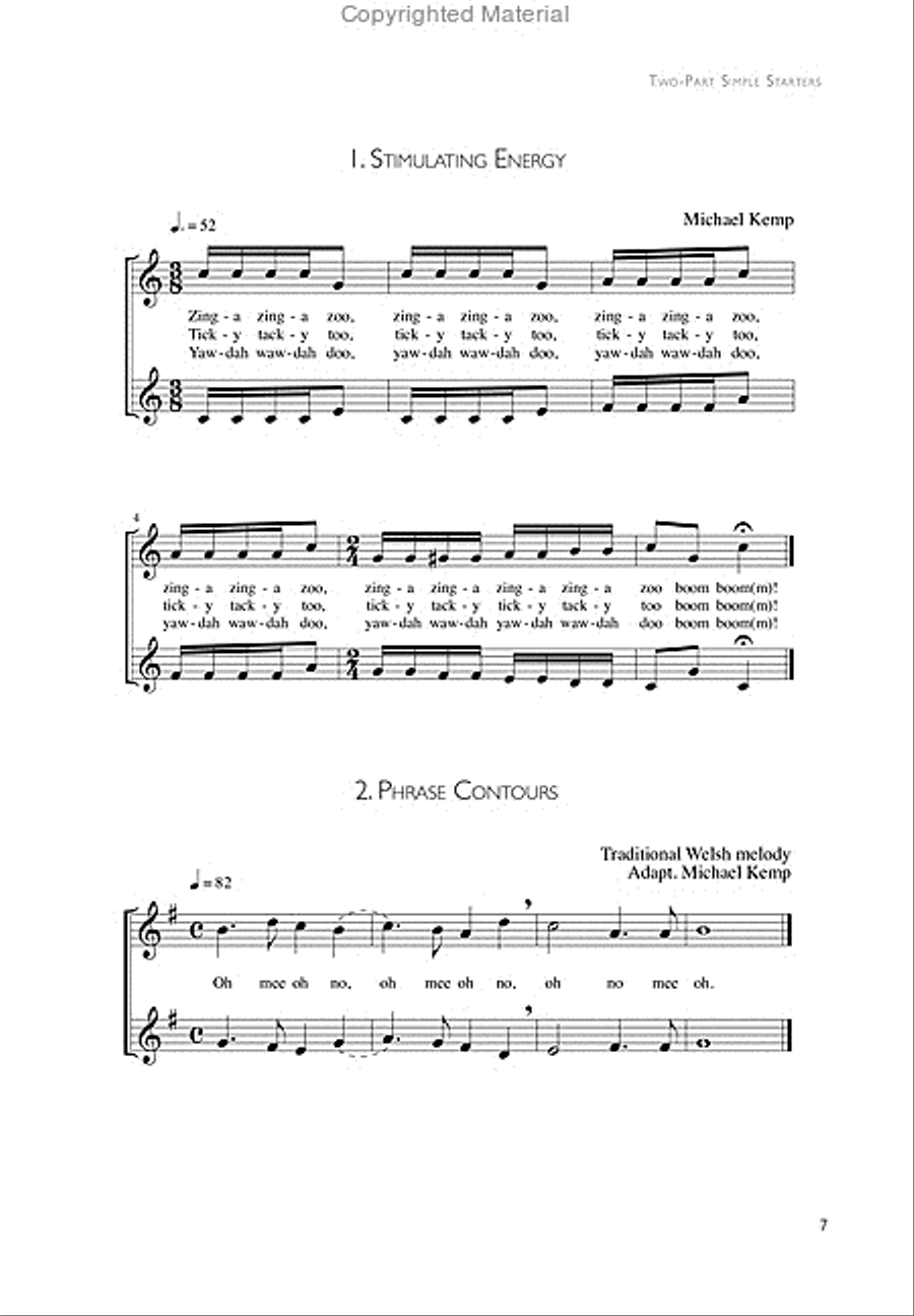 Innovative Warm-ups for the Volunteer Choir - Singer's edition Choir scores gallery preview page 7