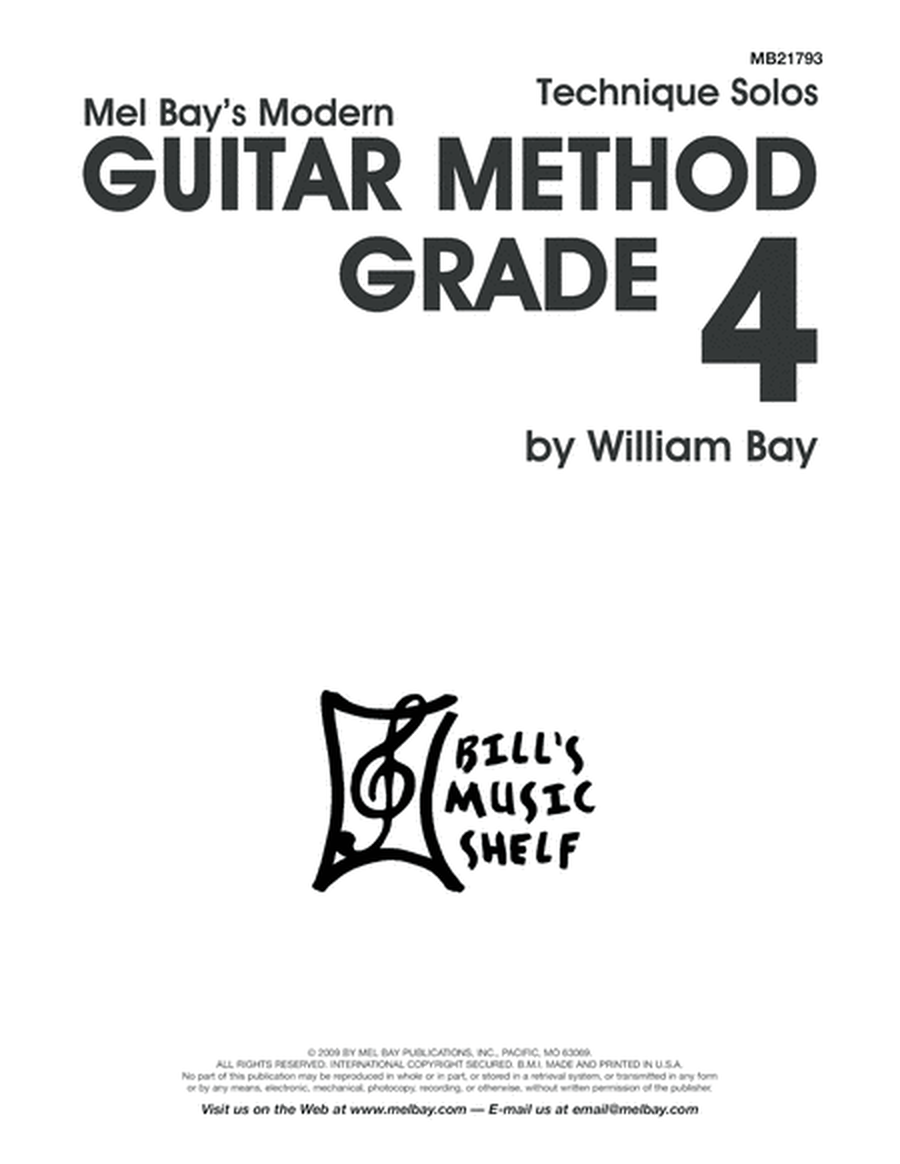Modern Guitar Method Grade 4, Technique Solos