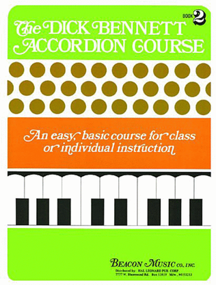 Book cover for The Dick Bennett Accordion Course Book 2
