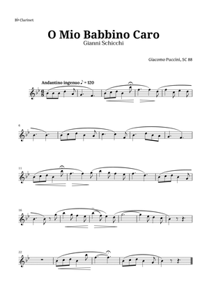O Mio Babbino Caro by Puccini for Clarinet