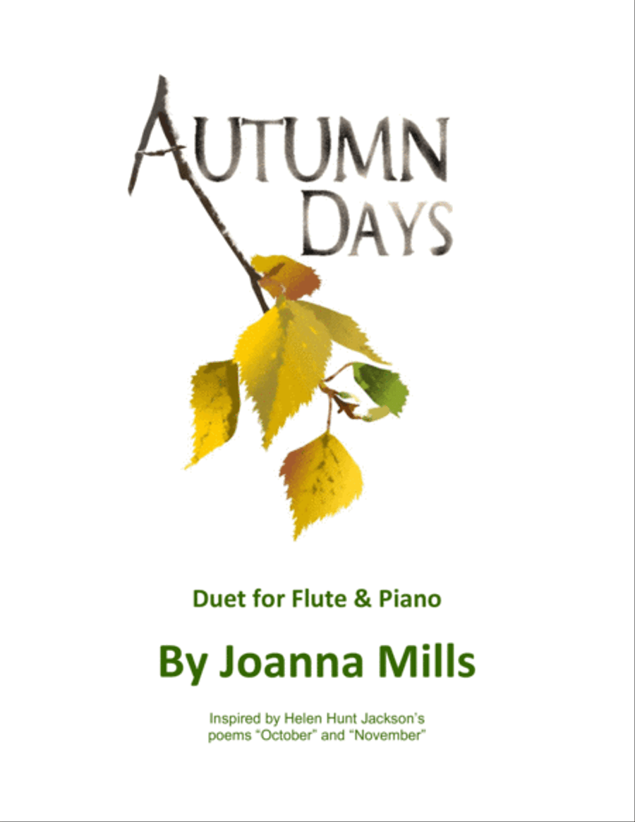 Autumn Days (Easy Flute & Piano Duet) Woodwind Duet scores gallery preview page 1