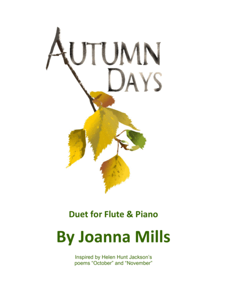 Autumn Days (Easy Flute & Piano Duet) image number null