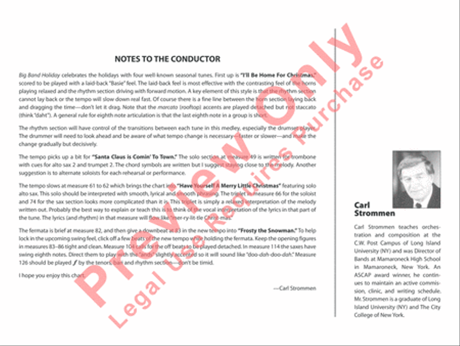 Big Band Holiday Big Band Holiday Jazz Ensemble scores gallery preview page 3