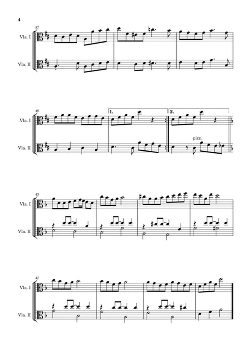 Anacleto de Medeiros - Yára. Arrangement for Viola Duet. Complete Score and Separated Parts image number null