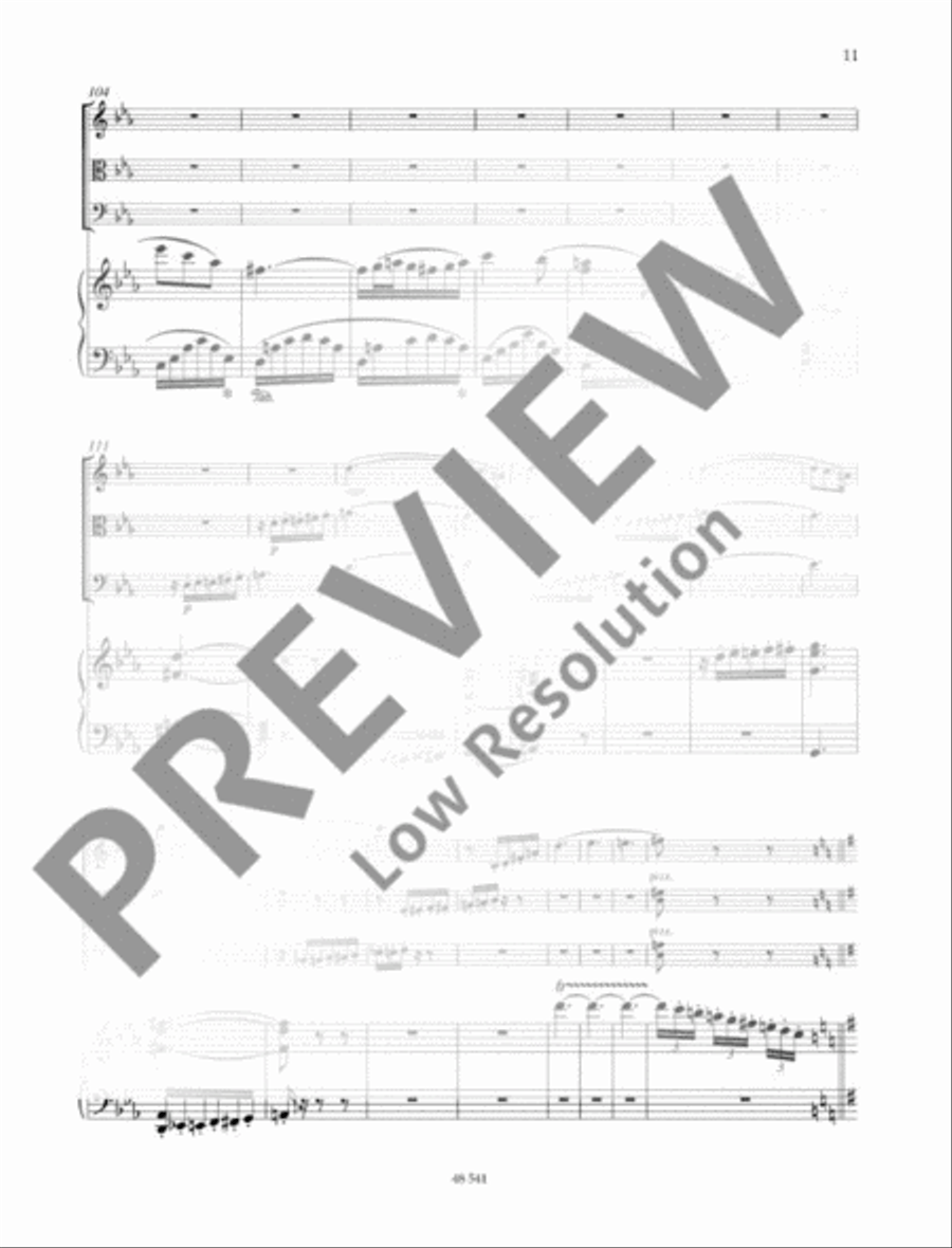 Ständchen · Festmarsch · Arabischer Tanz · Liebesliedchen · Concertante Piano Quartet scores gallery preview page 12