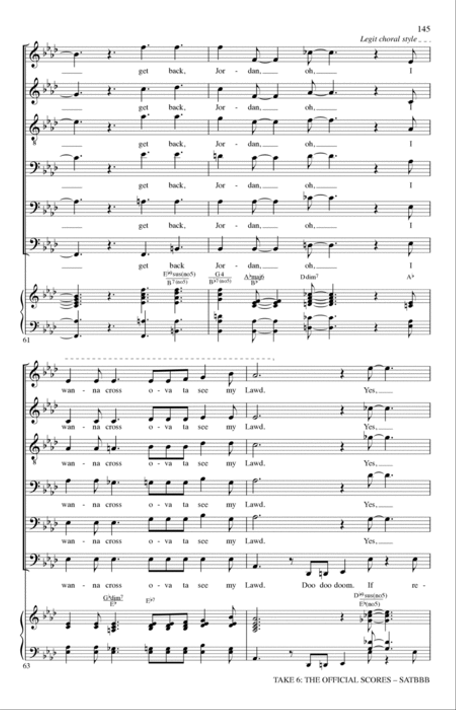 Get Away Jordan A Cappella scores gallery preview page 16