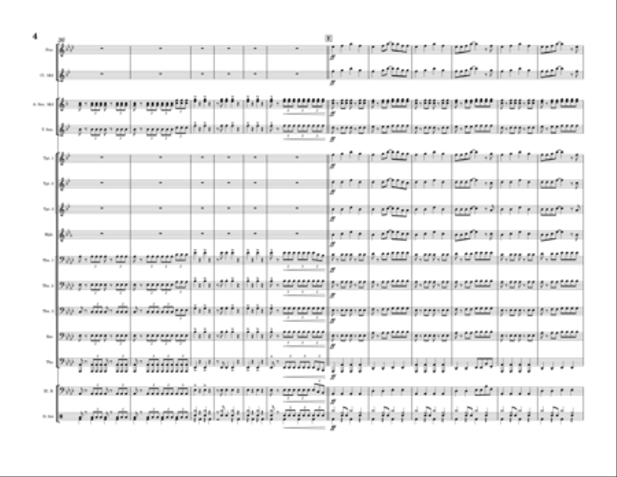Chelsea Dagger Marching Band scores gallery preview page 4