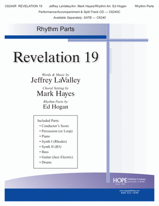 Book cover for Revelation 19-Rhythm Parts-Digital Download