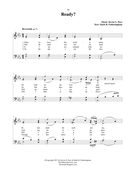 Ready? - an original hymn image number null