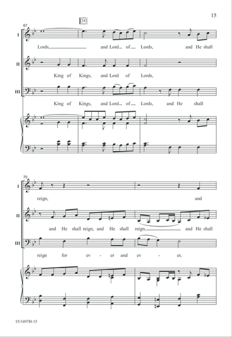 Hallelujah! 3-Part scores gallery preview page 15