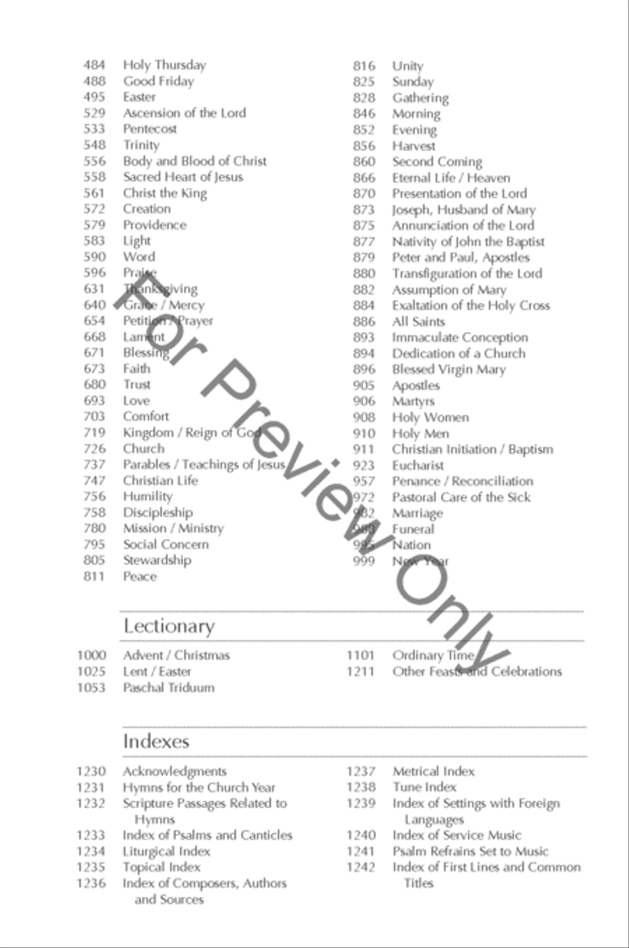 Worship, Fourth Edition - Pew without Readings Choir scores gallery preview page 7