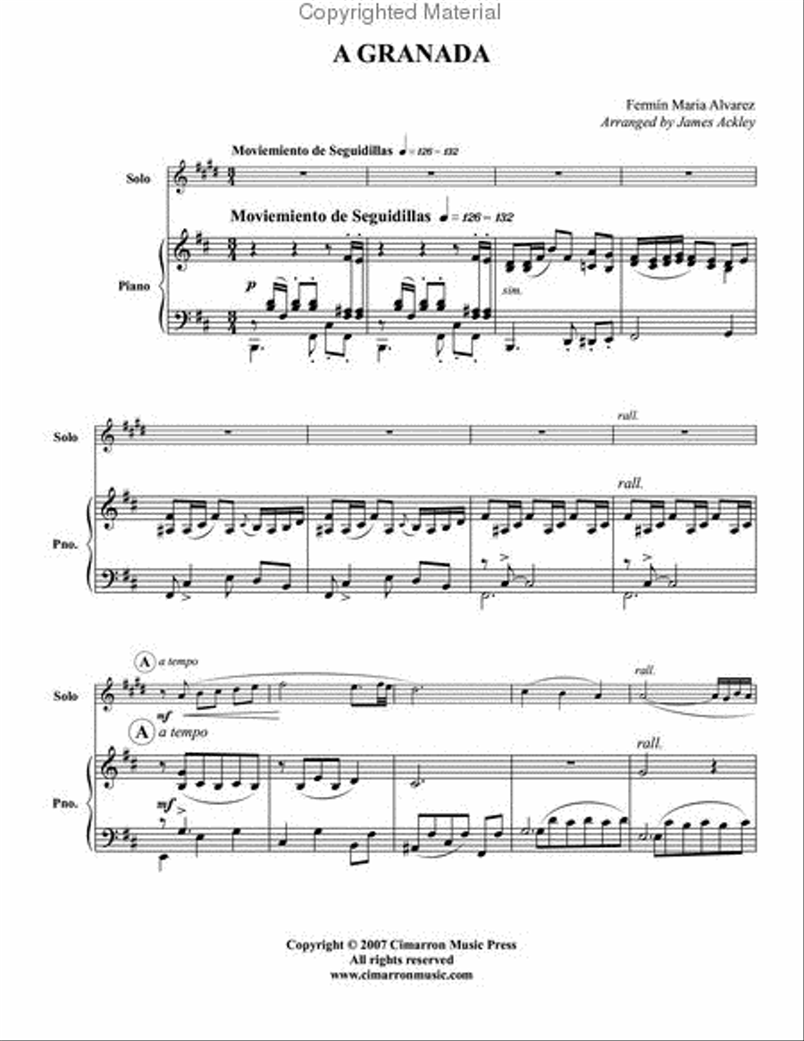 A Granada Trumpet Solo scores gallery preview page 2