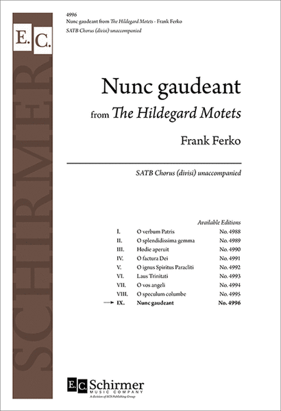 The Hildegard Motets: 9. Nunc gaudeant image number null