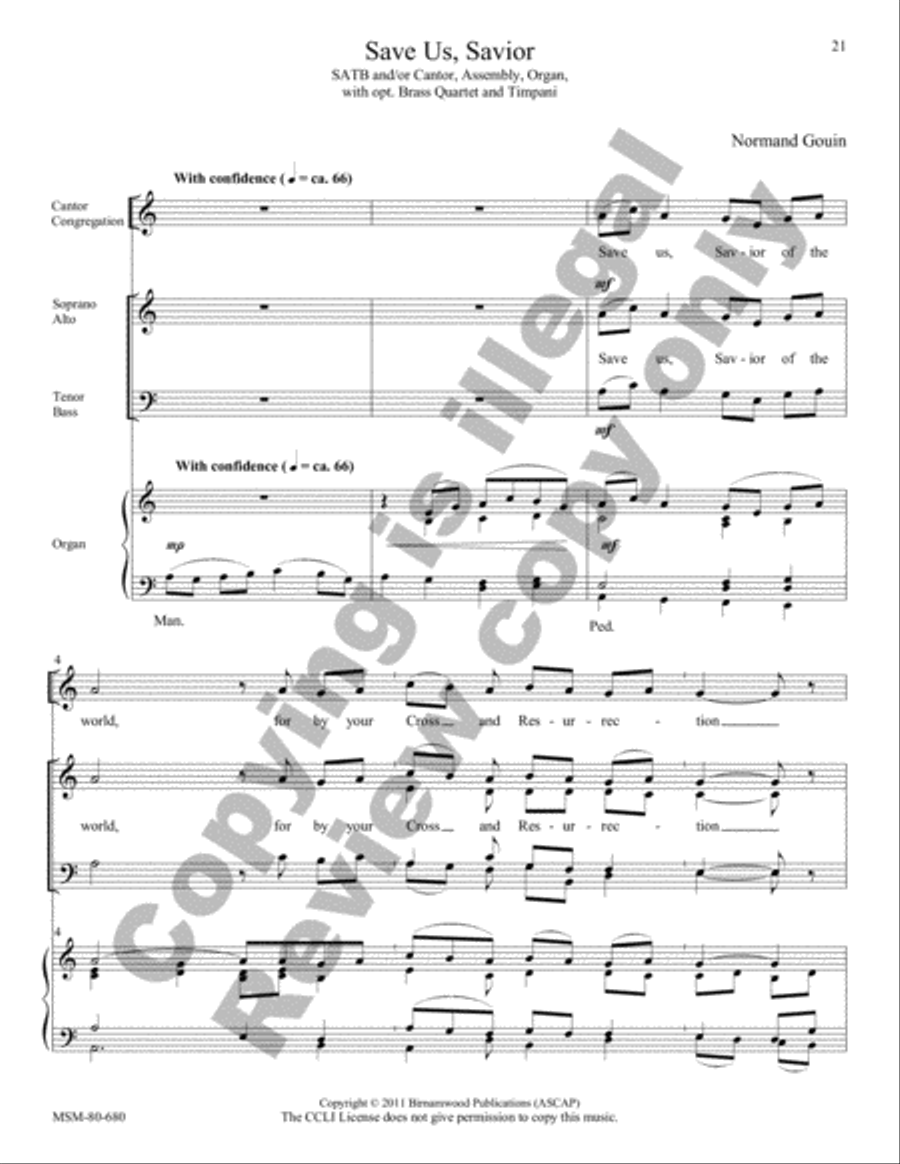 Mass of Saints Peter and Paul 4-Part scores gallery preview page 14