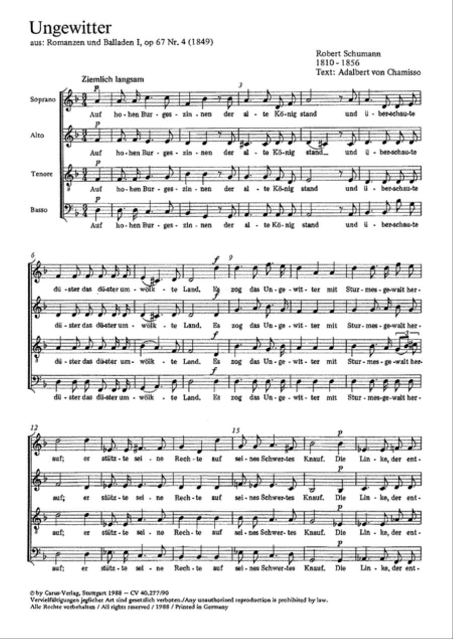 Ungewitter 4-Part scores gallery preview page 1