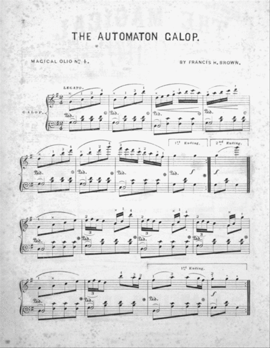 The Automaton Galop Piano Solo scores gallery preview page 2