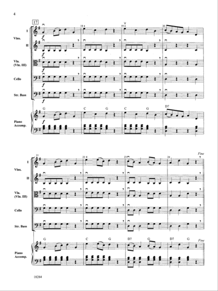 Folk Festival: Score String Orchestra scores gallery preview page 4