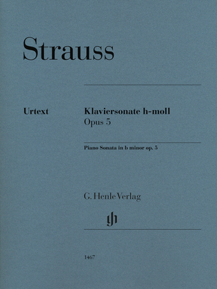 Book cover for Piano Sonata in B minor, Op. 5