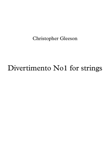 Divertimento No 1 for strings image number null
