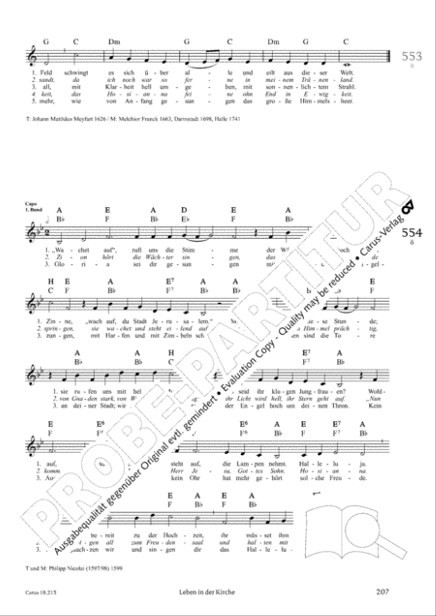 Gitarrenbuch zum Gotteslob Guitar scores gallery preview page 191