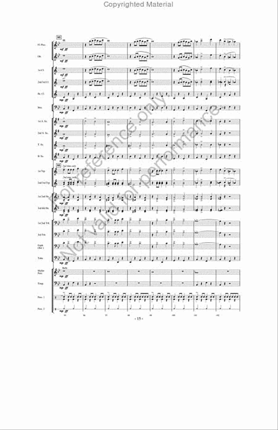 March Jubilee Concert Band scores gallery preview page 14