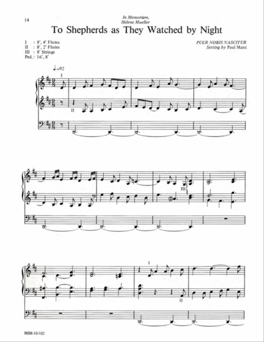 Improvisations for the Christmas Season, Set 3 Organ scores gallery preview page 6