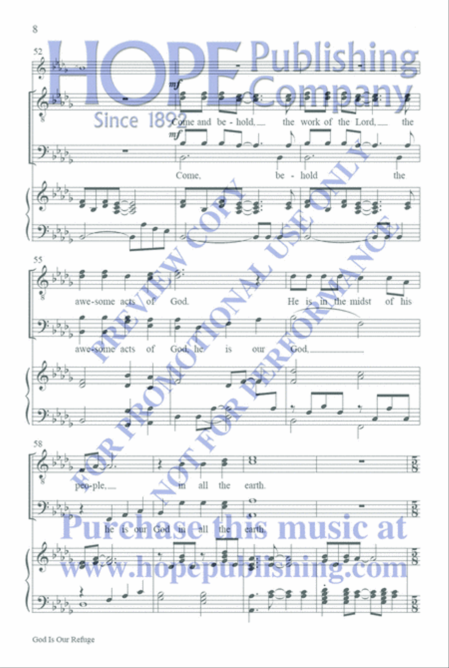 God Is Our Refuge TTBB scores gallery preview page 9