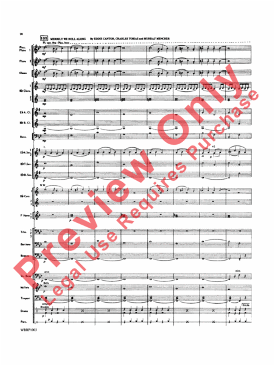 Looney Tunes Overture Looney Tunes Overture Concert Band scores gallery preview page 21