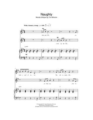 Book cover for Naughty (from Matilda The Musical)