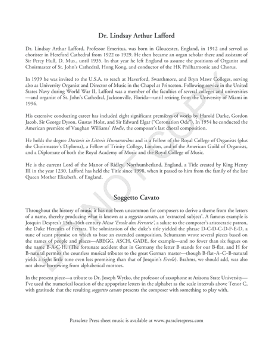 Fughetta on a Soggetto Cavato Voice scores gallery preview page 3