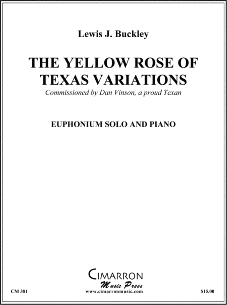 Yellow Rose of Texas Variations Euphonium scores gallery preview page 1
