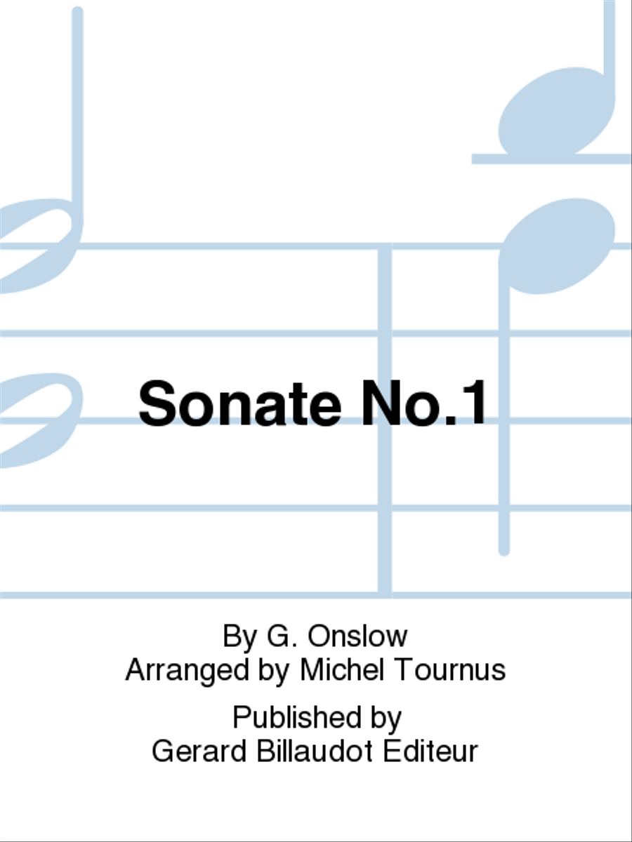 Sonate No. 1 Piano scores gallery preview page 1