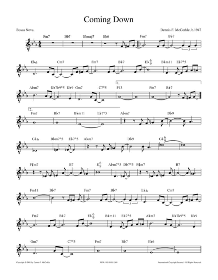 Coming Down Coming Down Electric Guitar scores gallery preview page 1