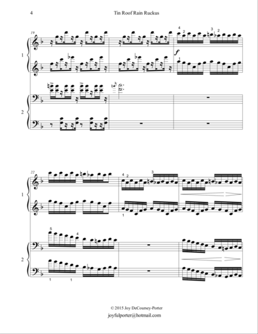 Tin Roof Rain Ruckus Tin Roof Rain Ruckus Piano scores gallery preview page 4