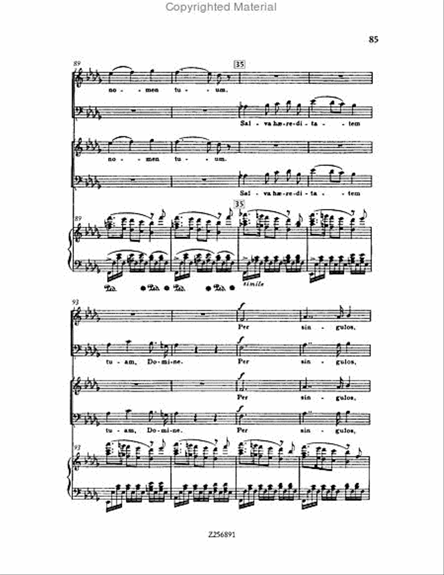 Te Deum, H 118 Choir scores gallery preview page 85