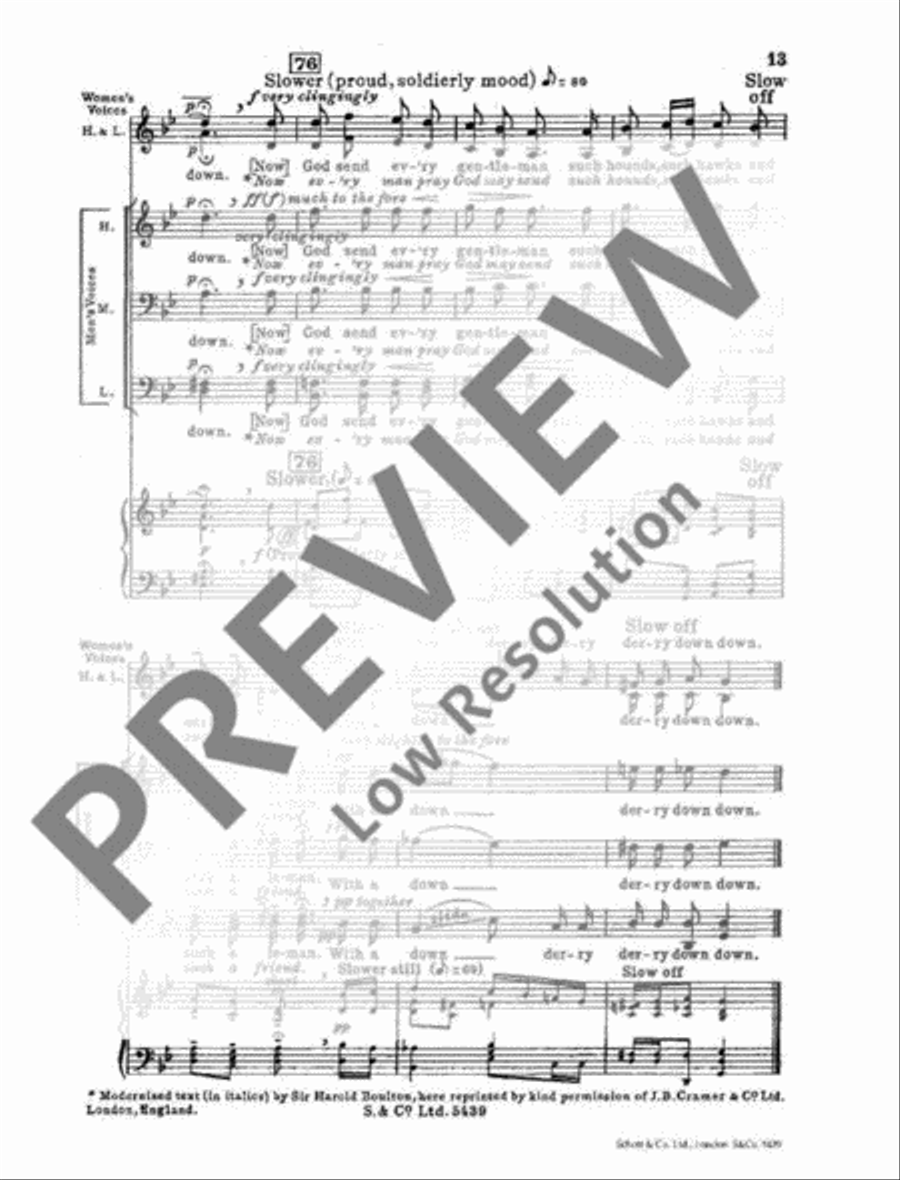 The three Ravens Mixed Choir scores gallery preview page 16
