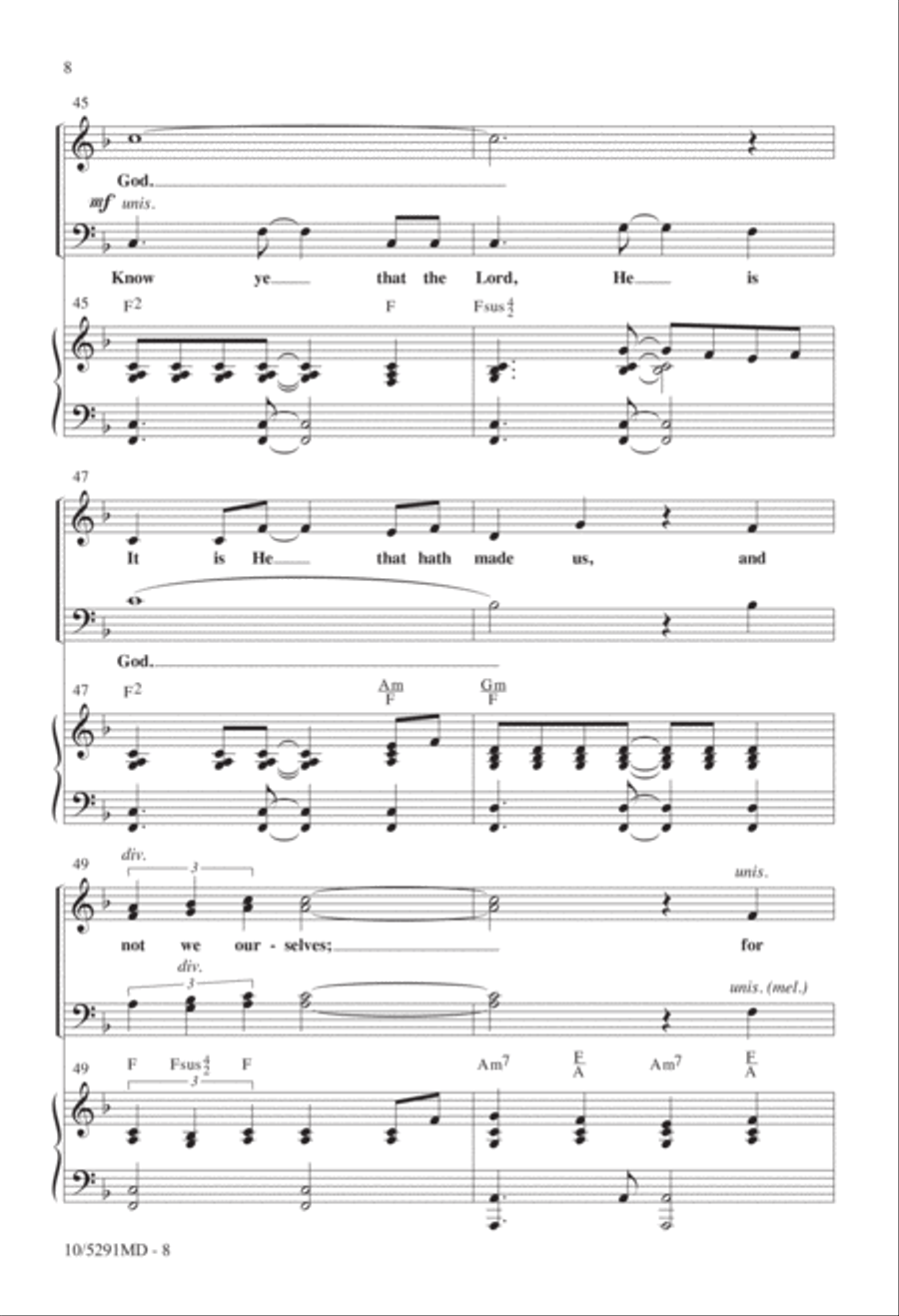 Come Before Him with Singing 4-Part scores gallery preview page 7