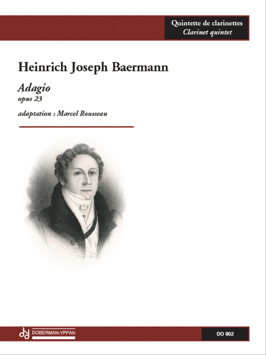 Adagio, opus 23 Clarinet Quintet scores gallery preview page 1