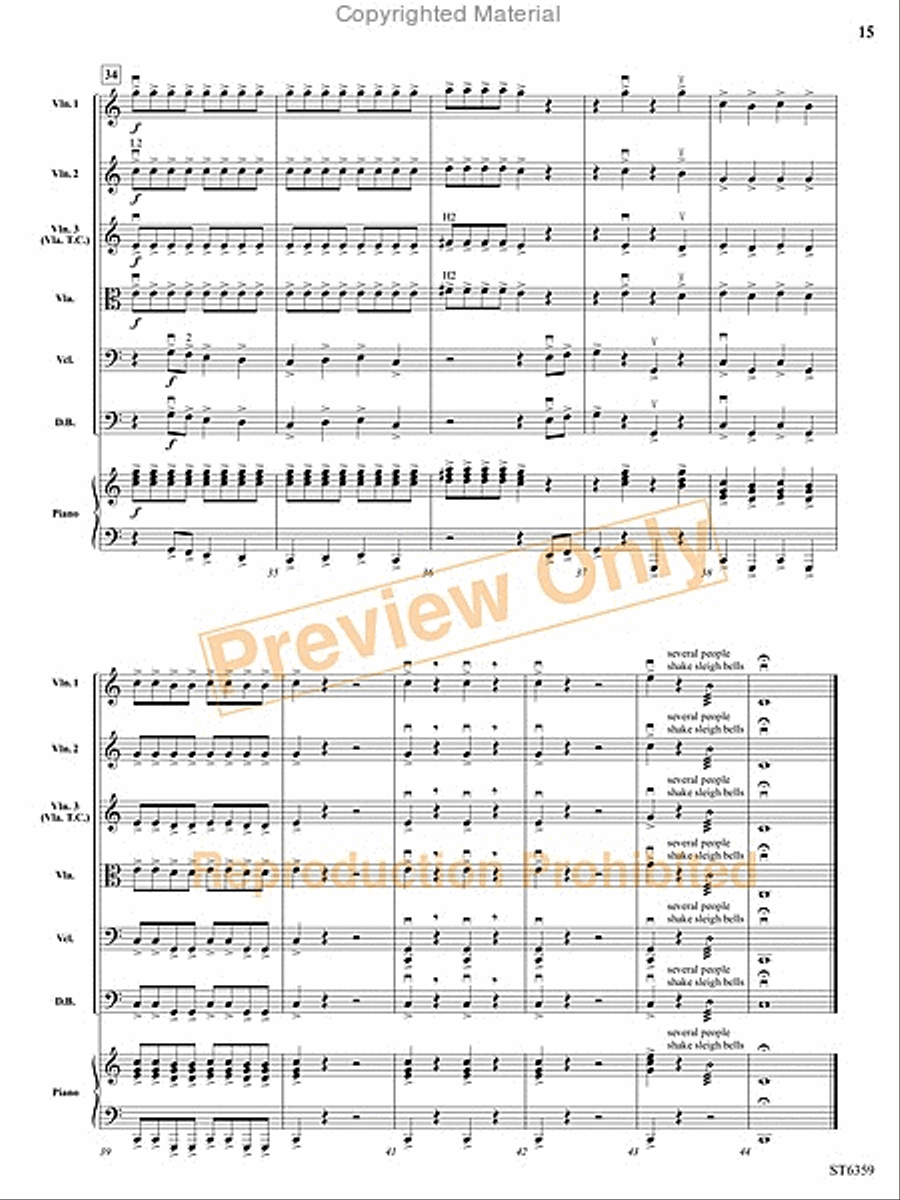 Sweet Petite Winter Suite String Orchestra scores gallery preview page 16